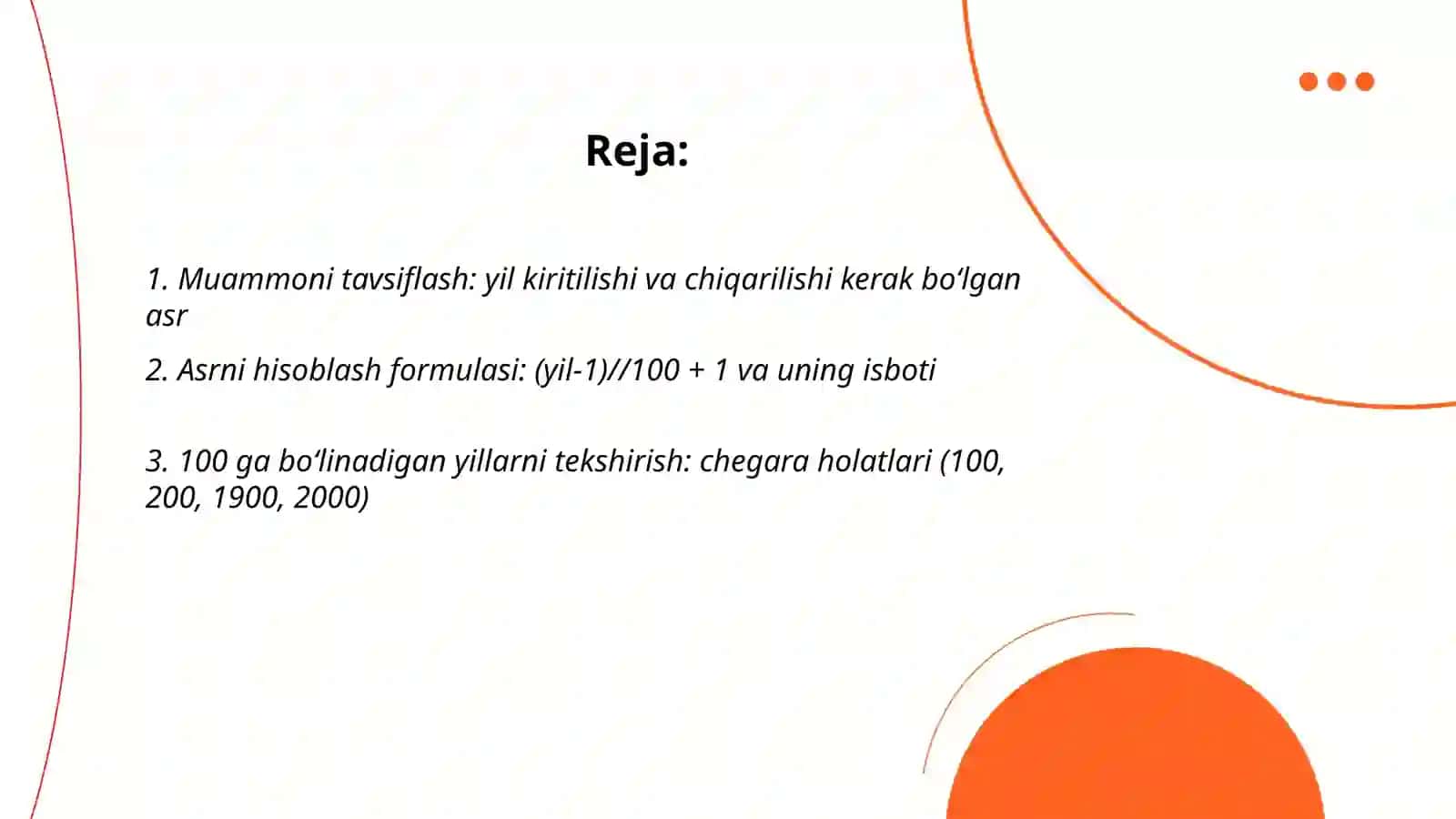 Muammoni Tavsiflash 2