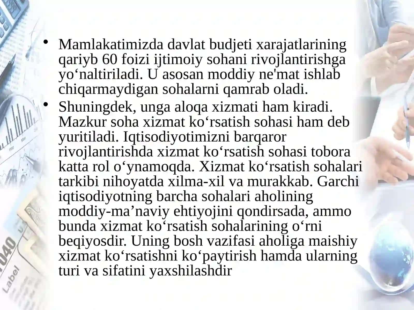 AHOLIGA XIZMAT KO‘RSATISH SOHALARI GEOGRAFIYASI 2