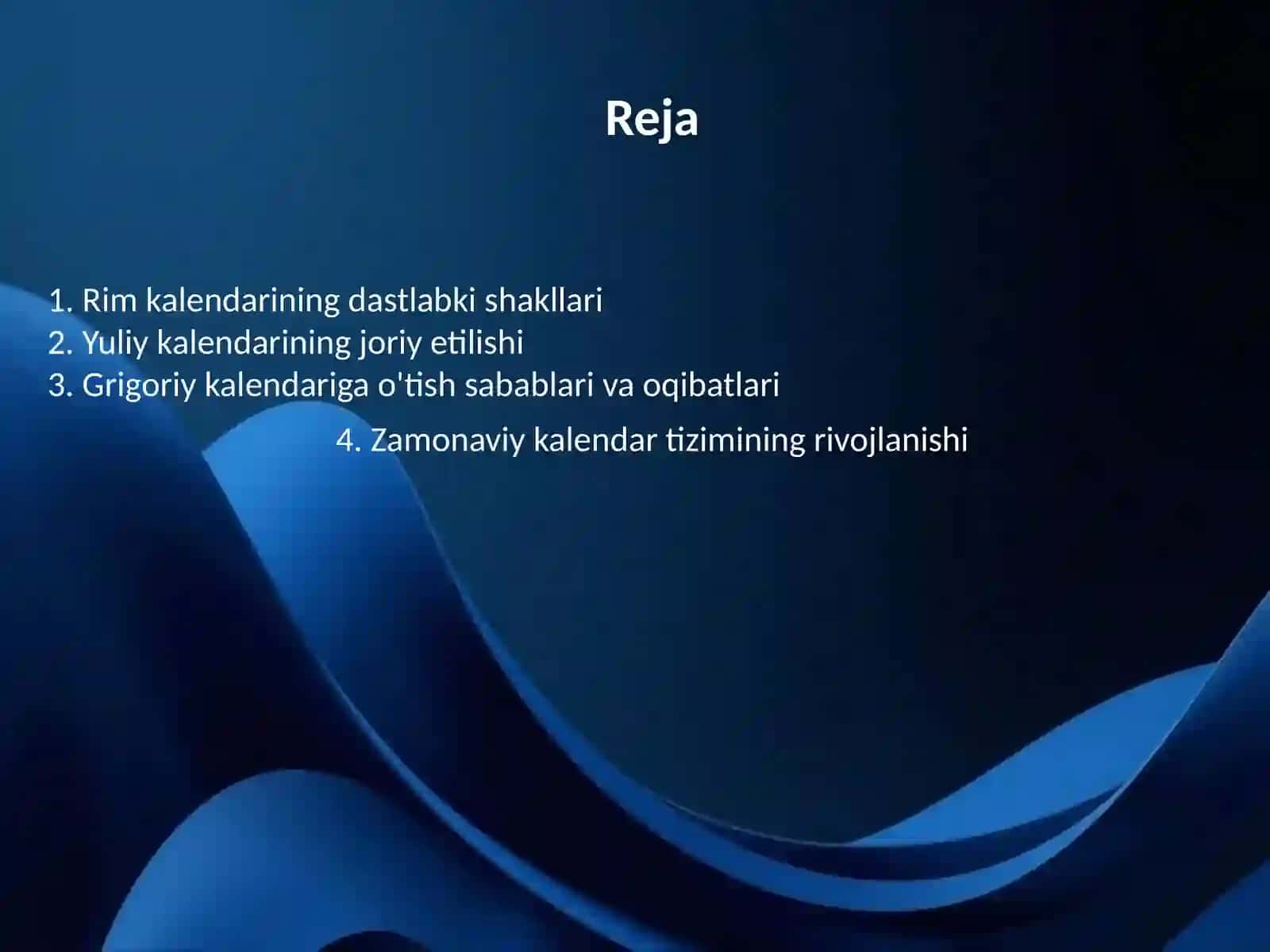 Rim kalendarining kelib chiqish tarixi 2