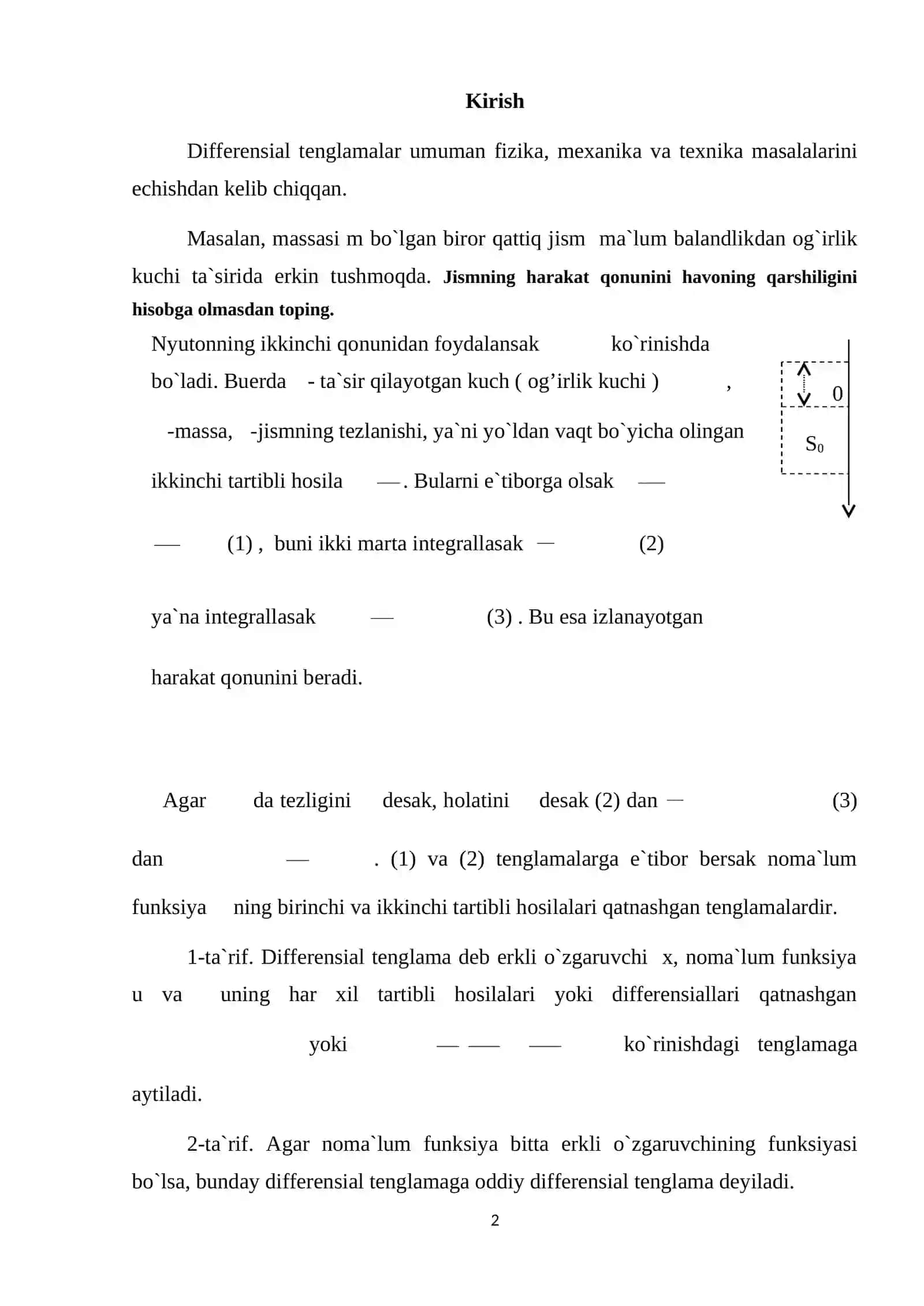 Differensial tenglamalarni yechish 2