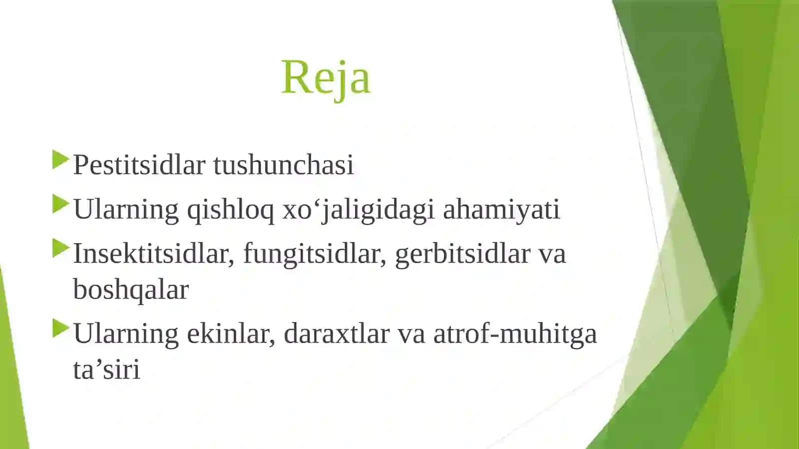 Pestitsidlar va ularning salbiy ta’siretishdagi sharoitlarining muhim roli 2