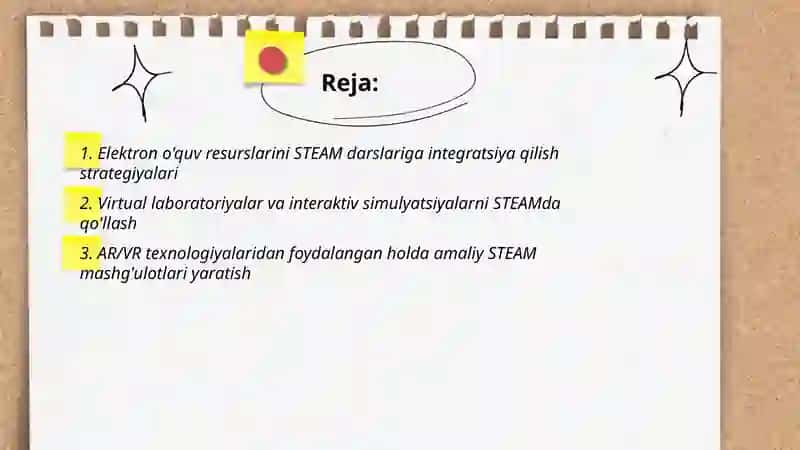 Elektron o'quv resurslarini STEAM darslariga integratsiya qilish strategiyalari 2