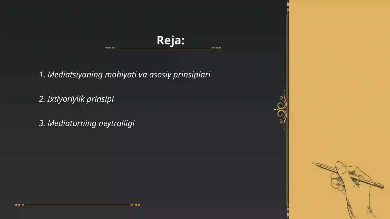 Mediatsiya prinsiplari va ularning mediatsiya jarayonida qo'llanilishi 2