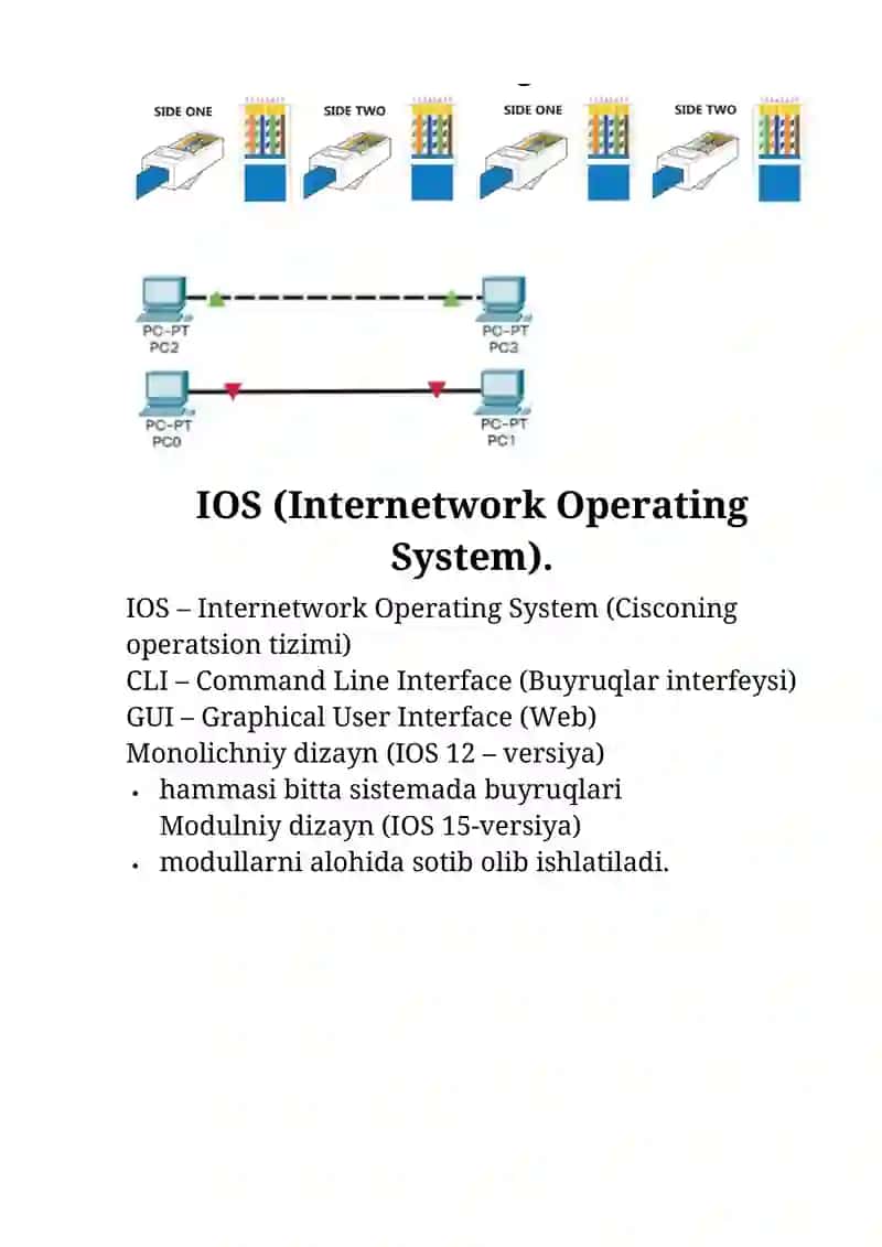 Cisco Packet Tracer dasturi, uning imkoniyatlari 2