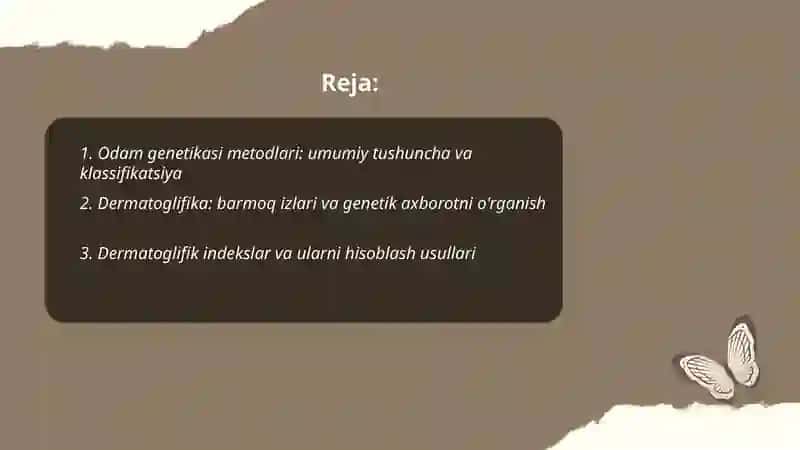 Odam genetikasi metodlari 2