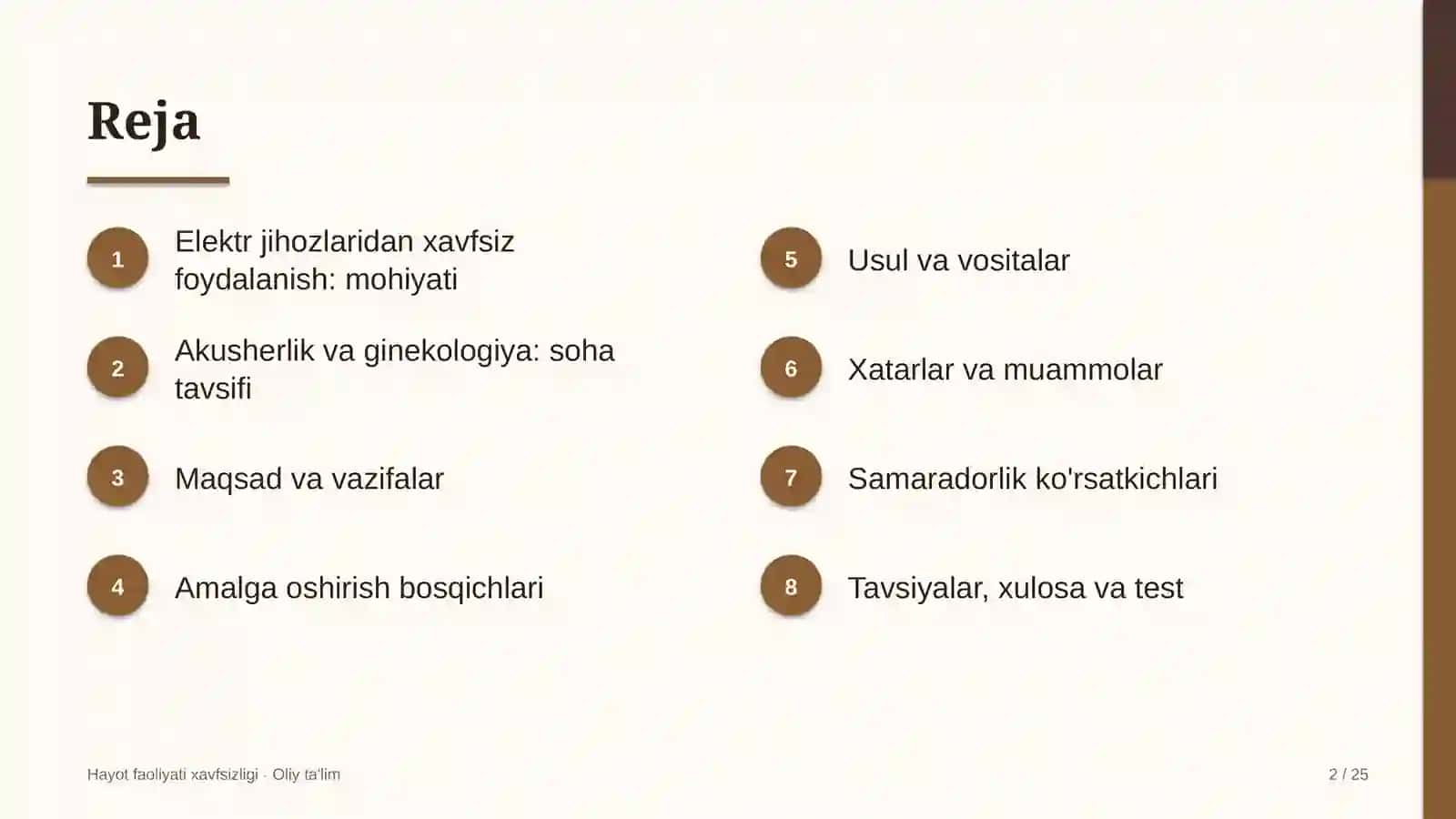 Akusherlik va ginekologiyada elektr jihozlaridan xavfsiz foydalanish 2