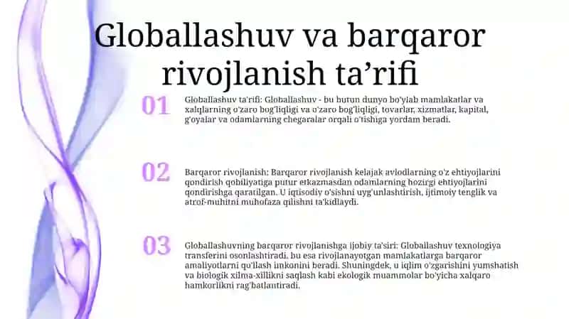 Barqaror Taraqqiyotni Taminlashda Globallashuvning Ijobiy Va Salbiy Tomonlari 2