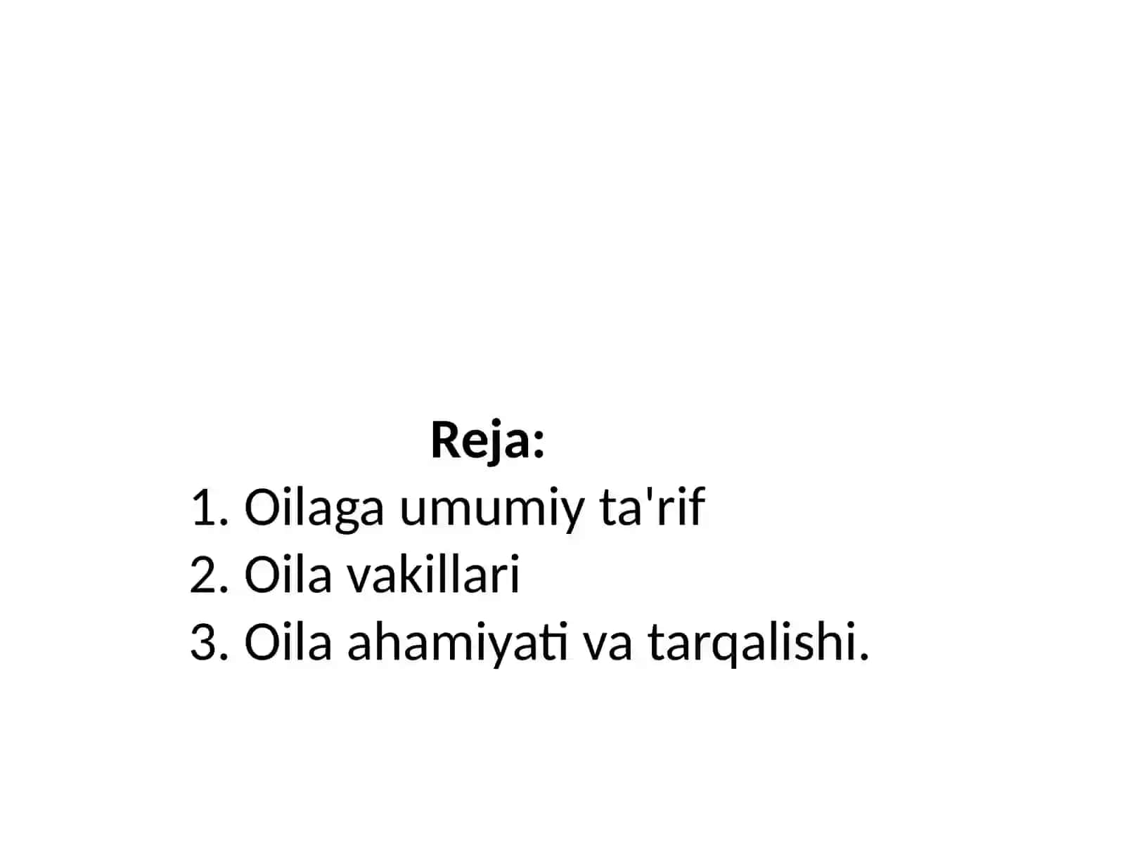 Chinniguldoshlar oilasi 2