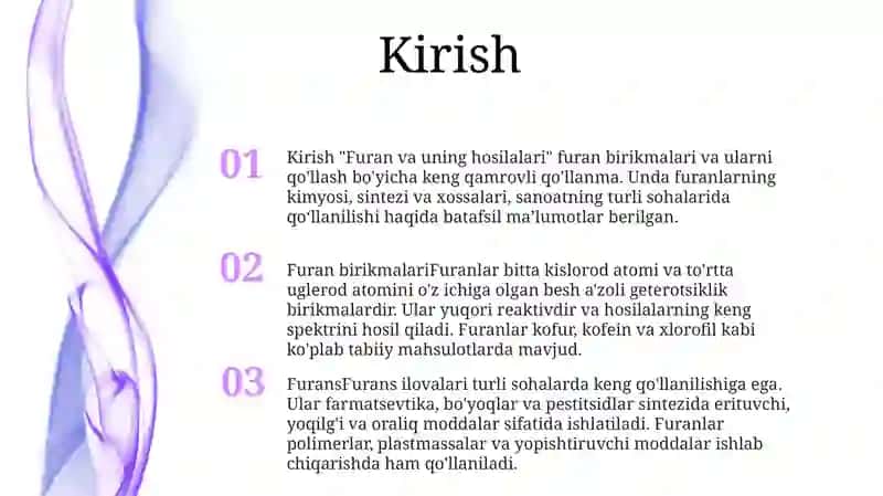 Furan Va Uning Hosilalari 2