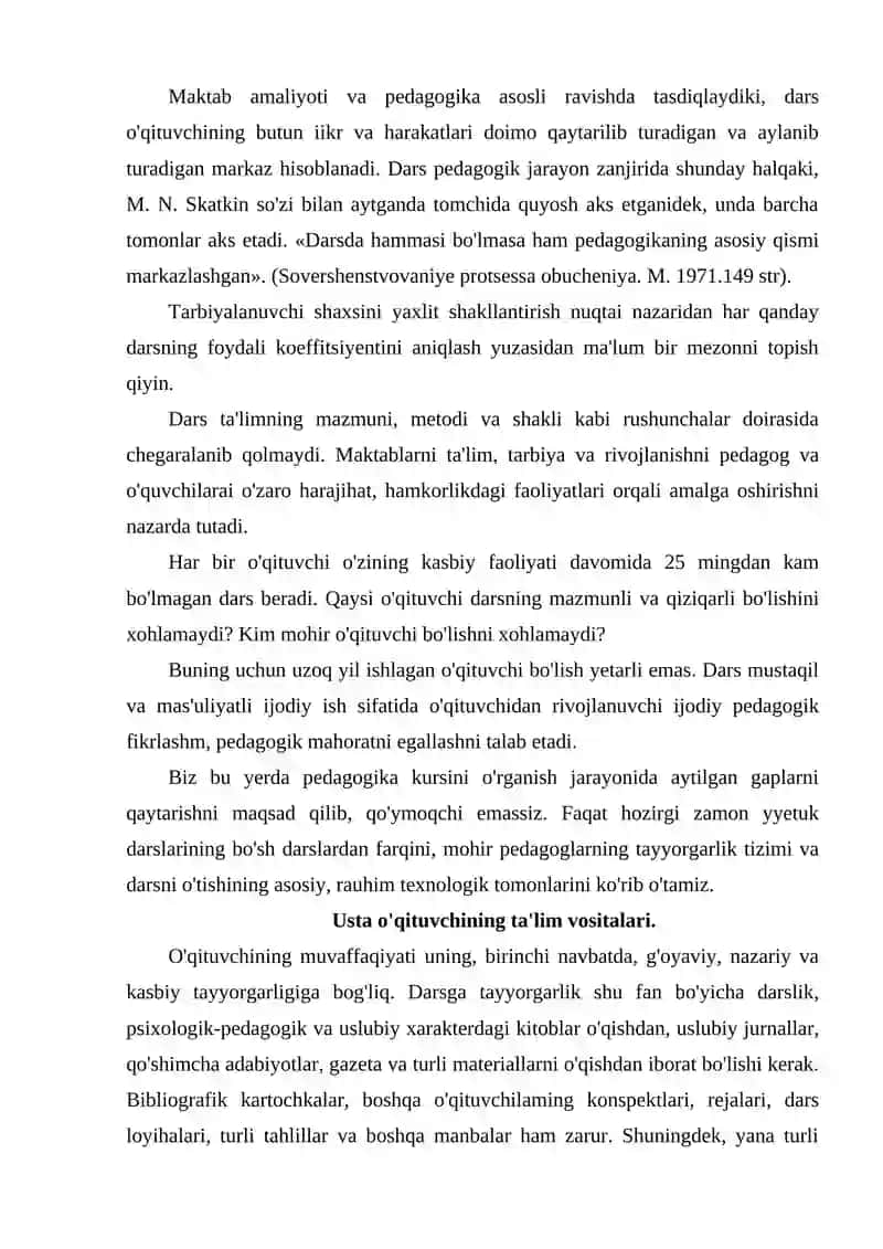 Darsning o'rni 2