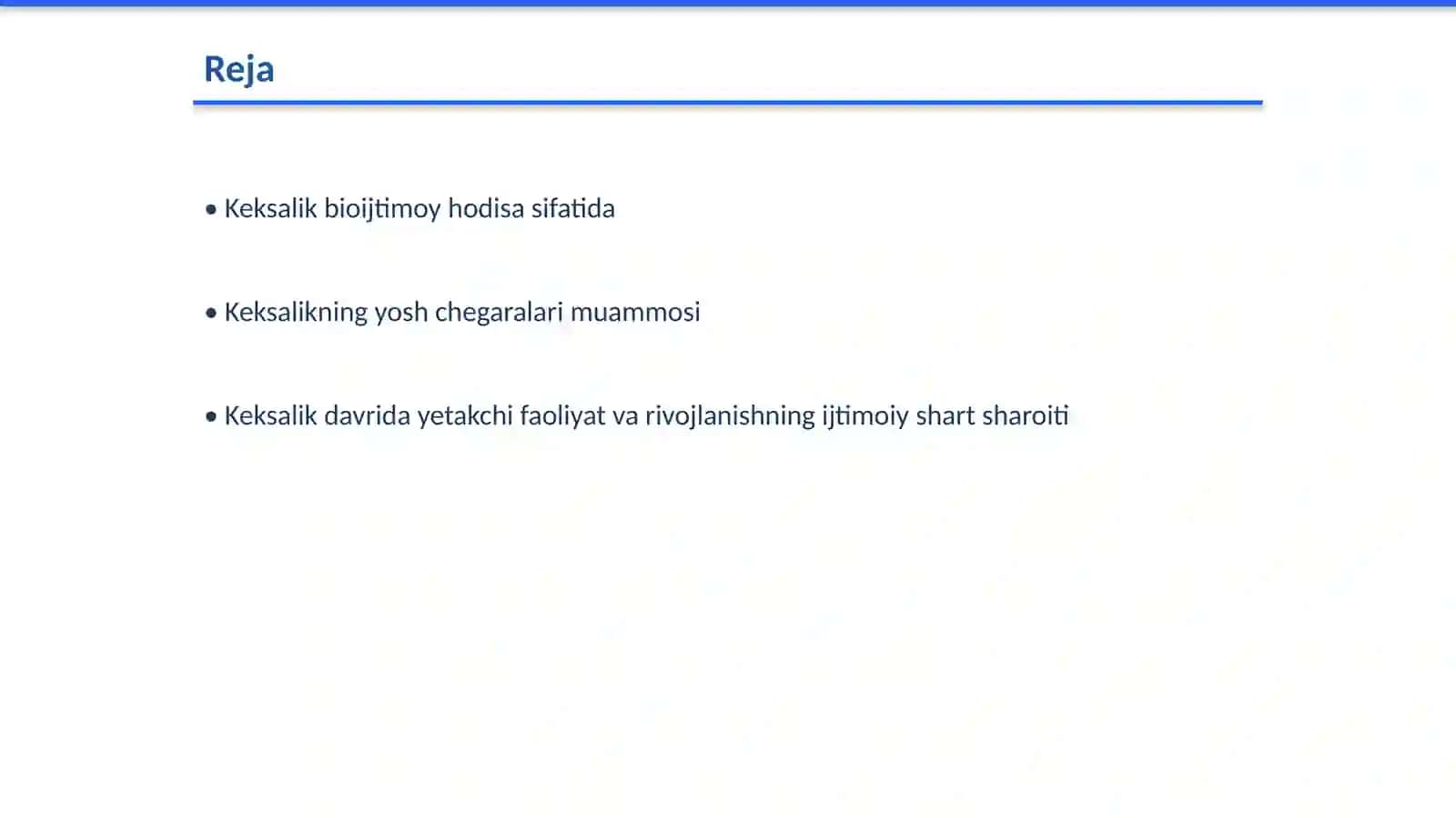 Keksalik bioijtimoy hodisa sifatida 2
