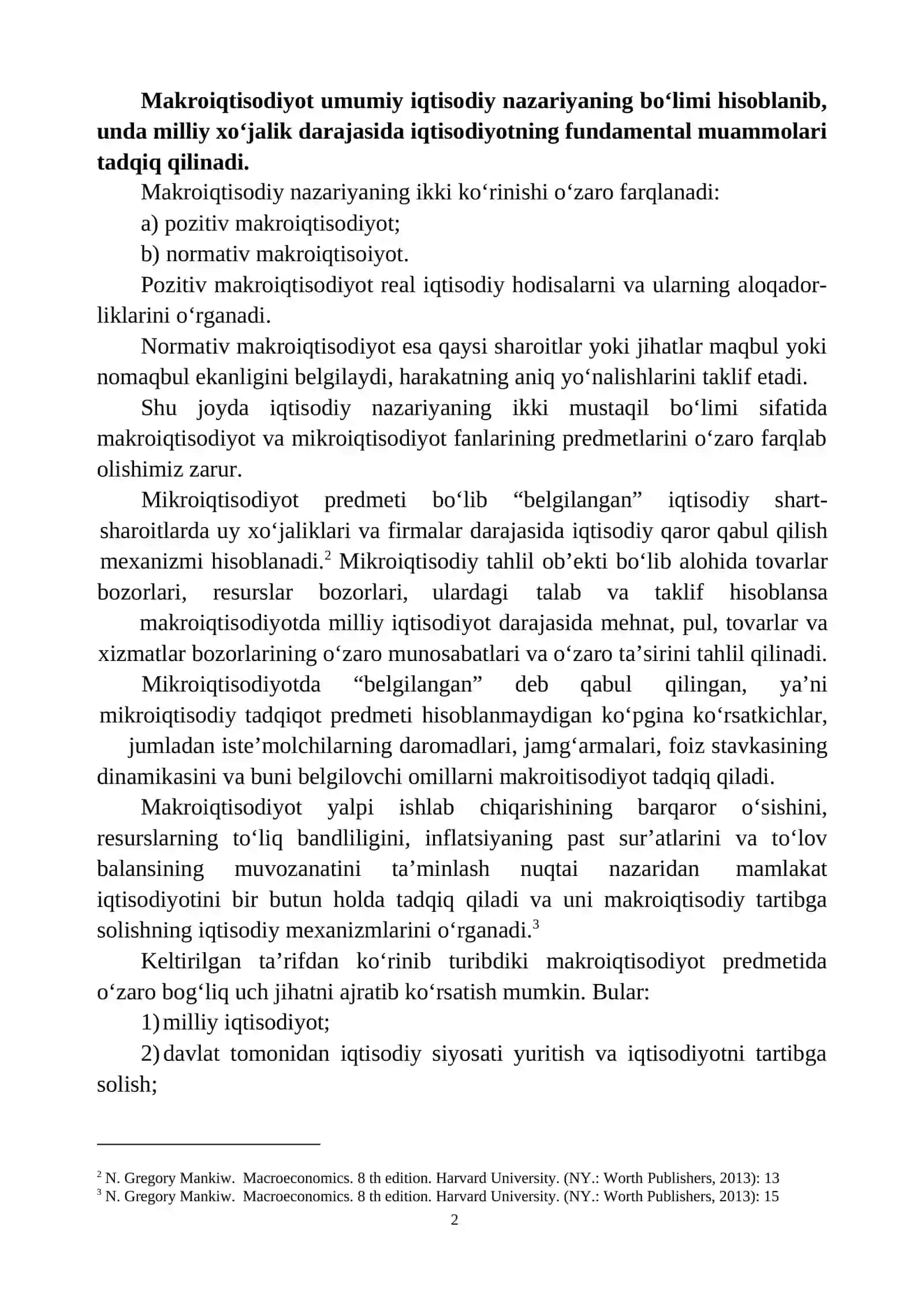 MAKROIQTISODIYOTGA KIRISH 2