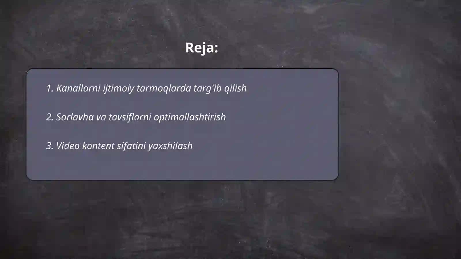 Kanalarini plobalash metodlari 2
