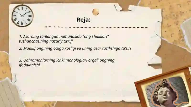 Badiiy adabiyotning ong shakllari 2