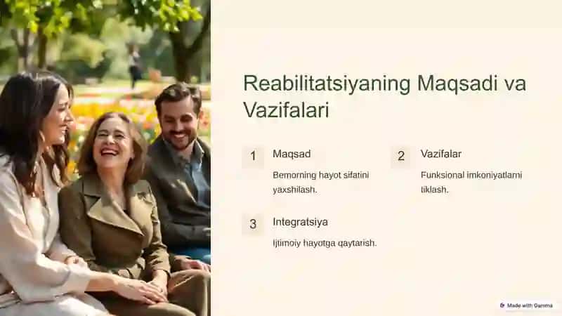 Shizofreniya Kasalligida Reabilitatsiya 2