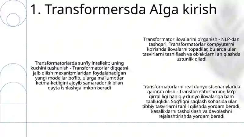 Transformatorda SunʼIy Intellektdan Foydalanish 2