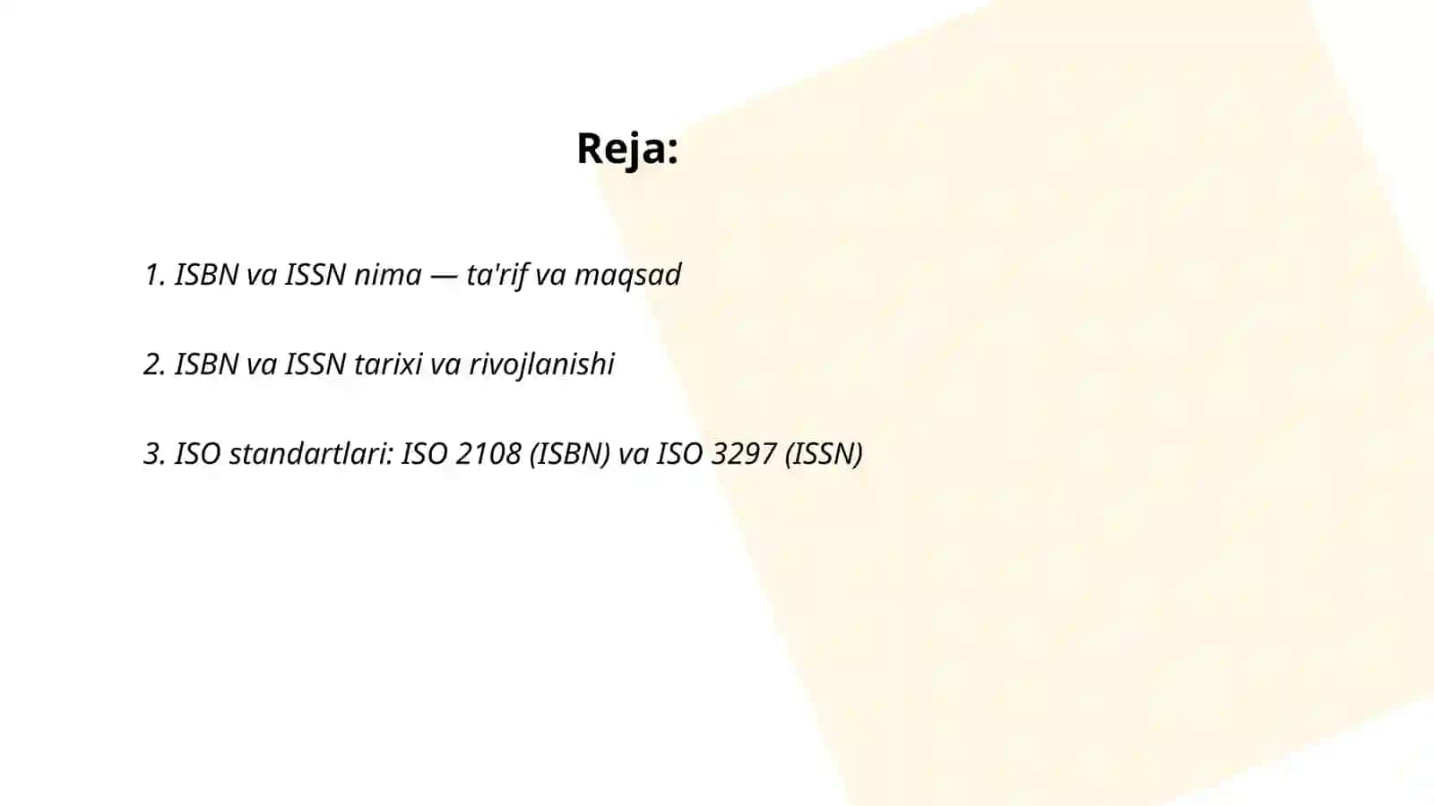 ISBN va ISSN tizimi 2