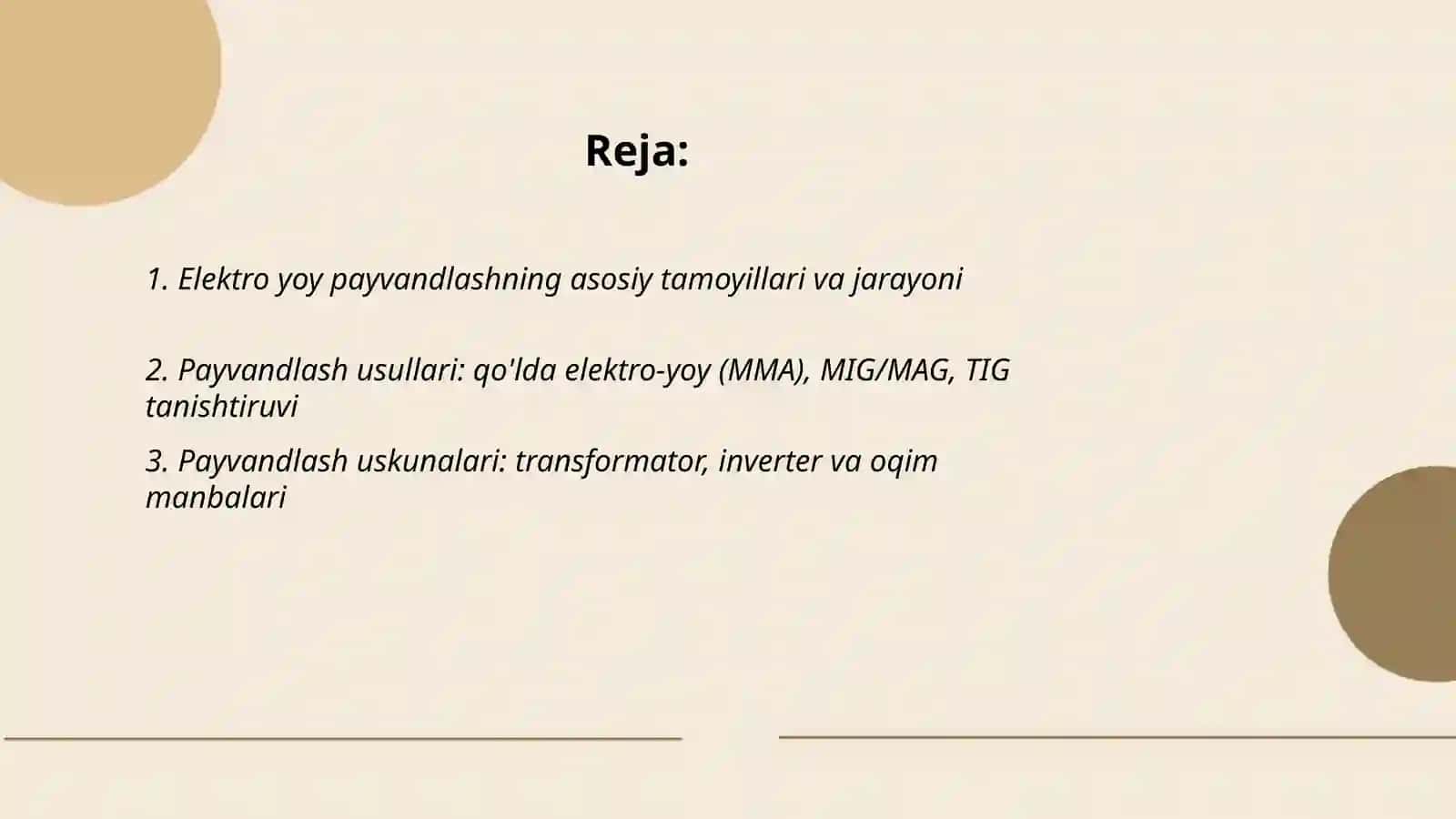 Metallarni elektro yoy yordamida payvandlash texnologiyasi 2