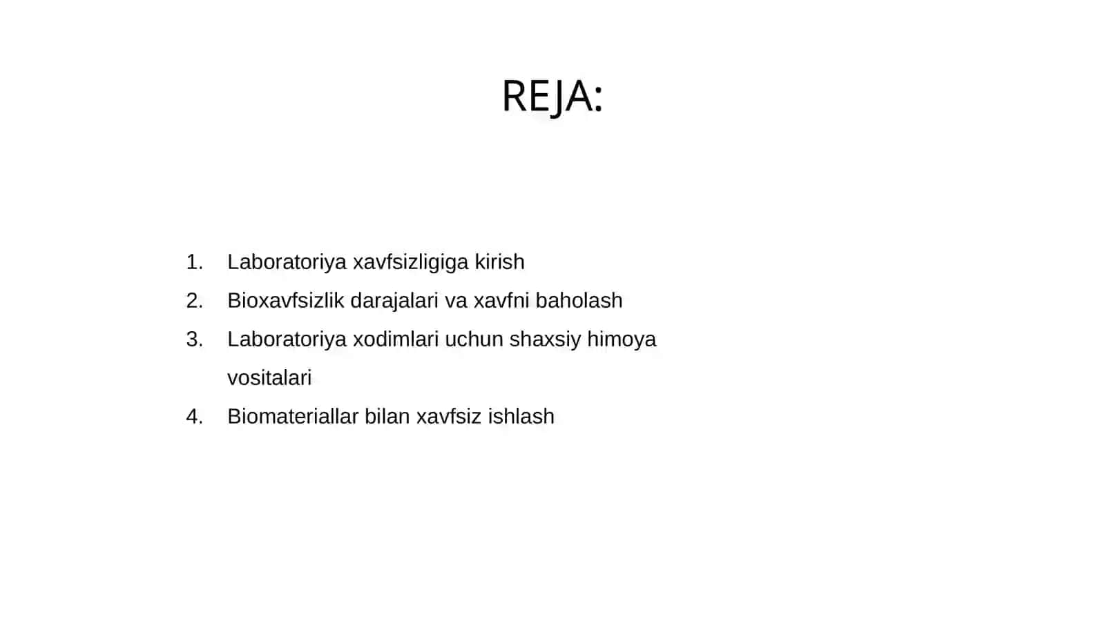 Biomaterial bilan ishlashda himoya choralari 2