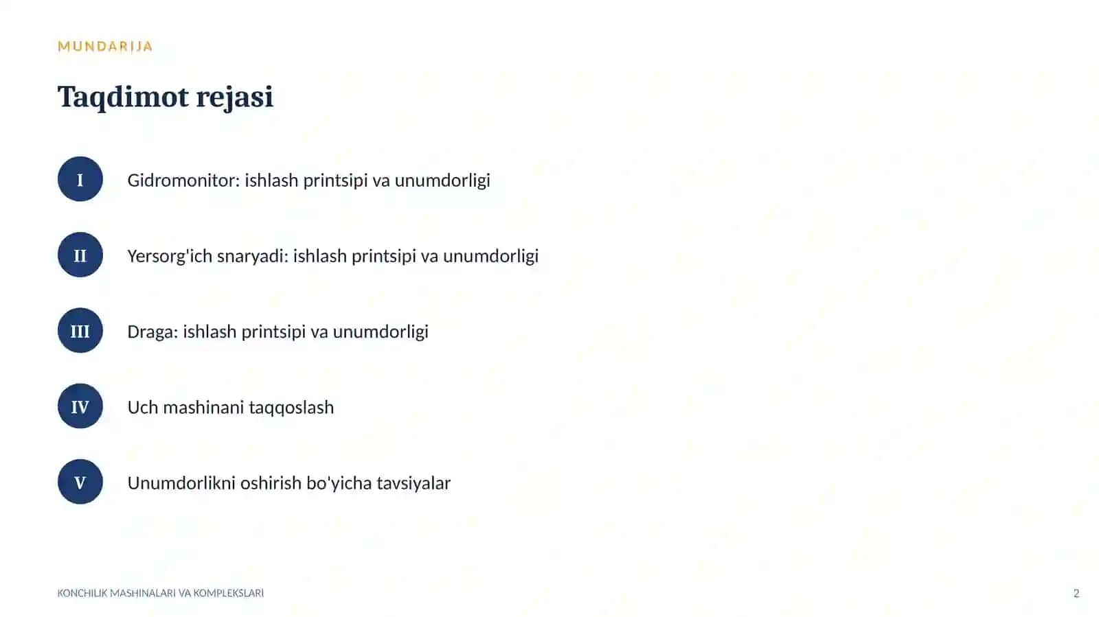 KONCHILIK MASHINALARI VA KOMPLEKSLARI 2