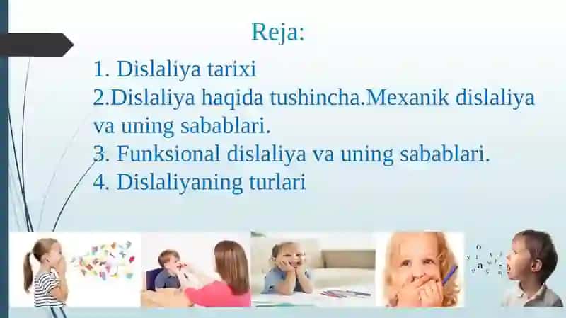 Dislaliya.Tovushlar talaffuzidagi kamchiliklar 2