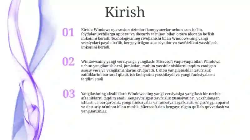 Windows Operatsion Tizimi Yangilash 2
