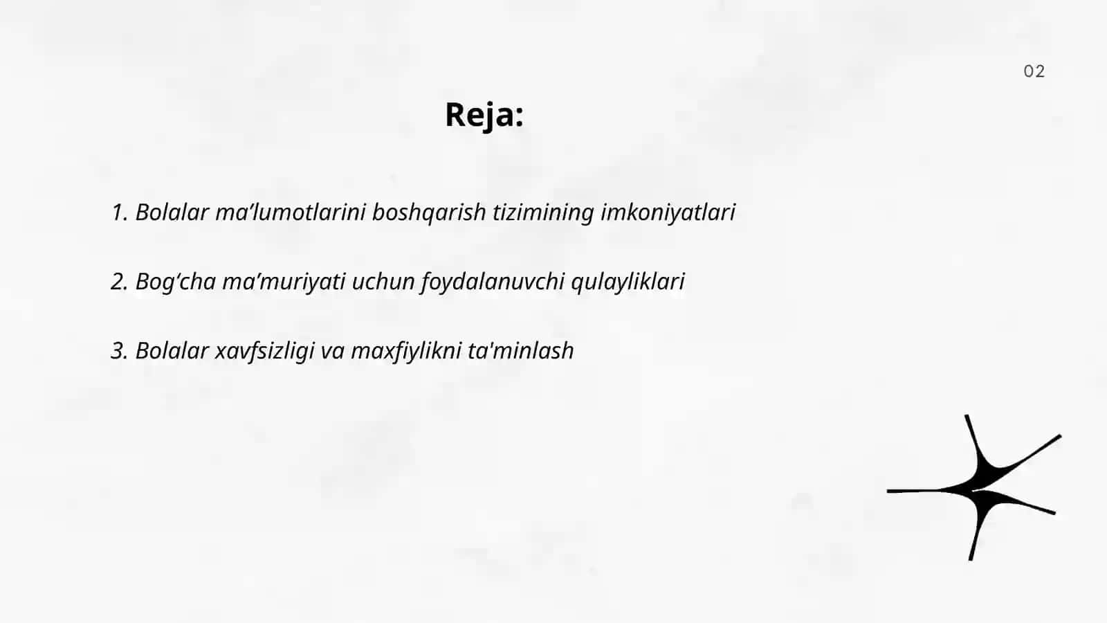 Bolalar maʼlumotlarini boshqarish tizimi 2