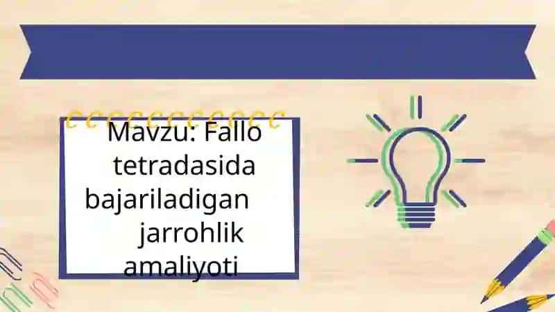 Amrilloyeva Risolatbonuning OXTA fanidan tayyorlagan prezentatsiyasi 2