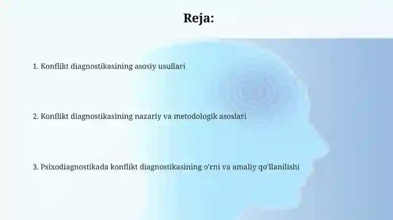 Umumiy psixodiagnostikada Konfliktlar diagnostikasi 2