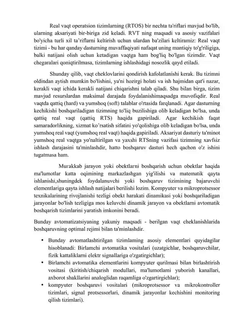 Real vaqt tizimlari 2