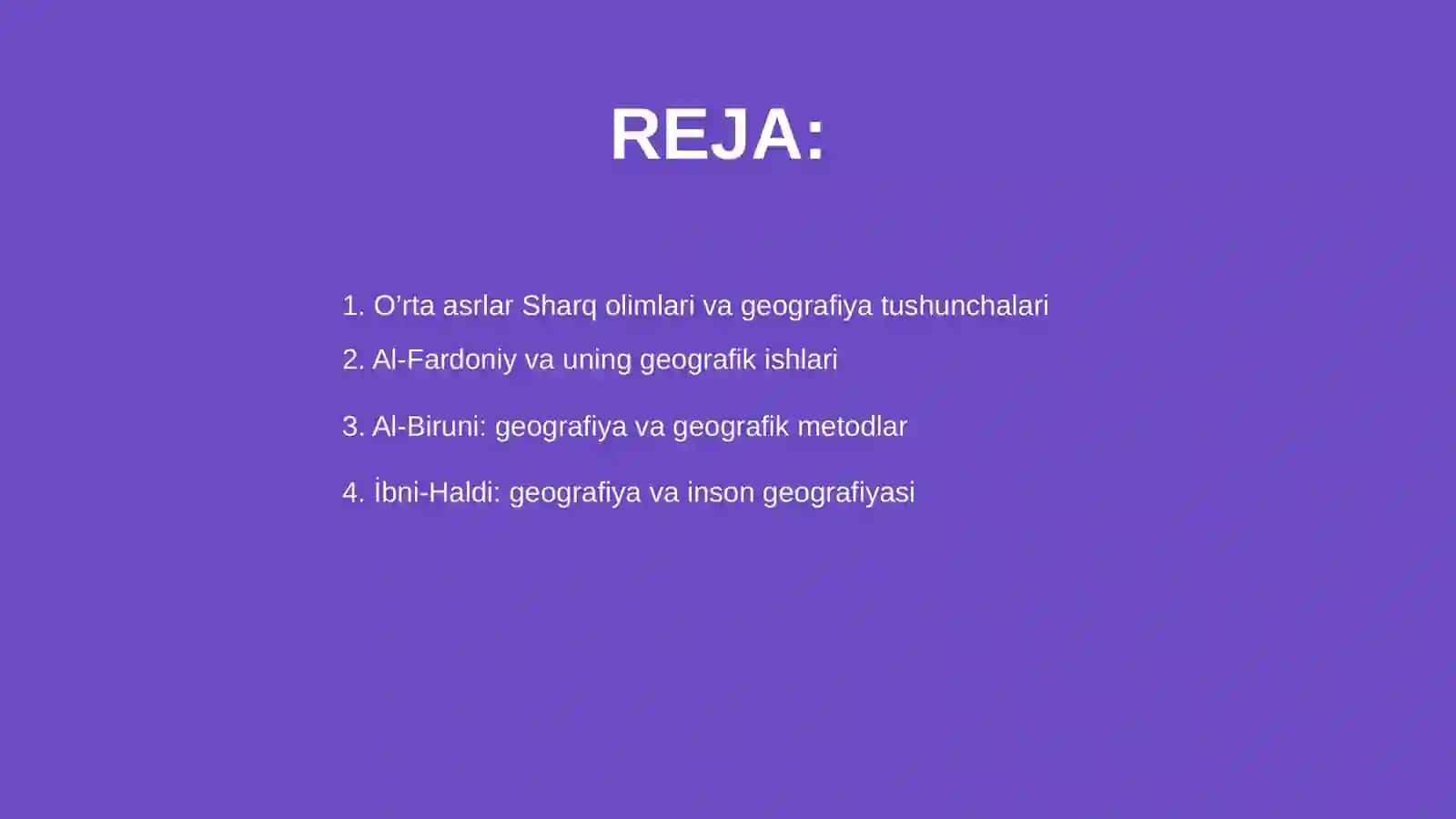 O’rta asrlar sharq olimlarining geografiyaga oid ishlari 2