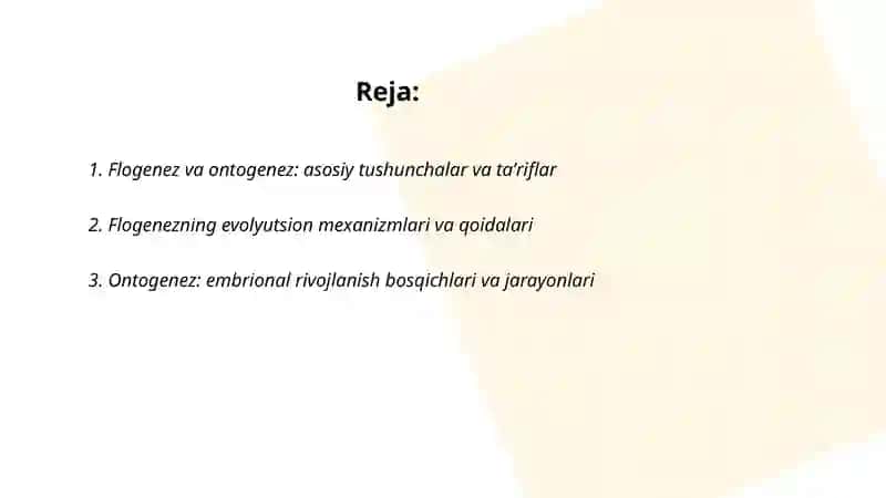 Flogenez va Ontogenez haqida tushuncha 2