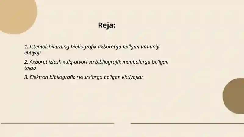 Istemolchilarning bibliografik axborotga boʻlgan ehtiyoji 2