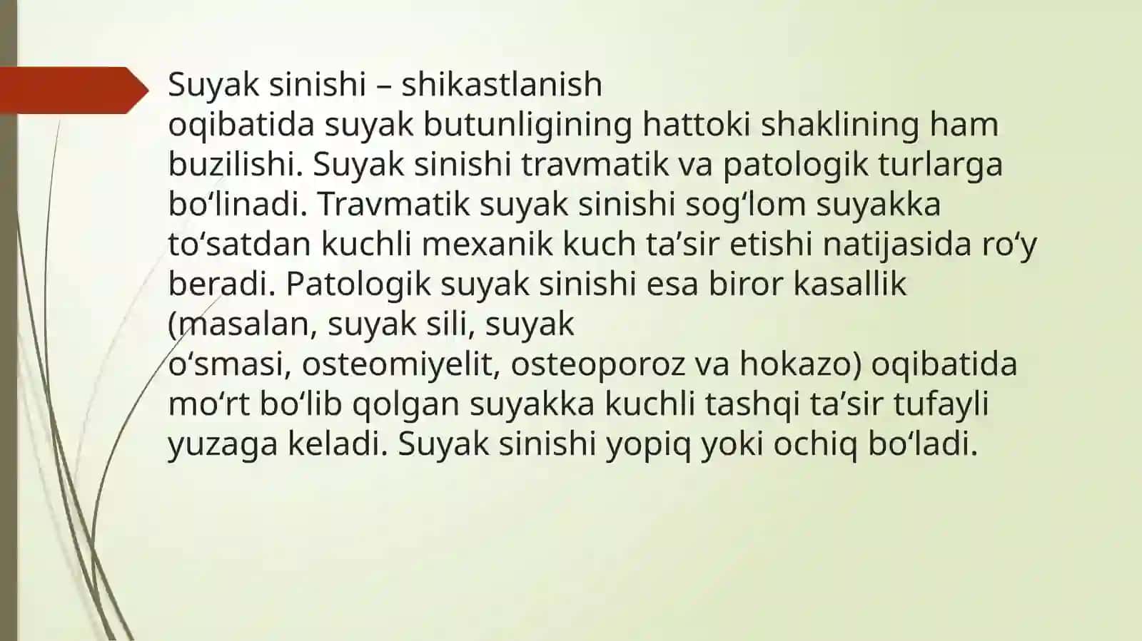 Bolalarda suyak shikastlanishi o’ziga xosligi 2