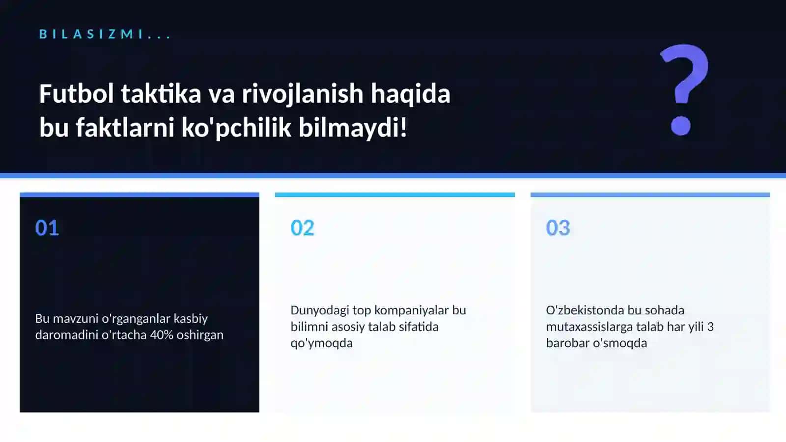 Futbol taktika va rivojlanish 2