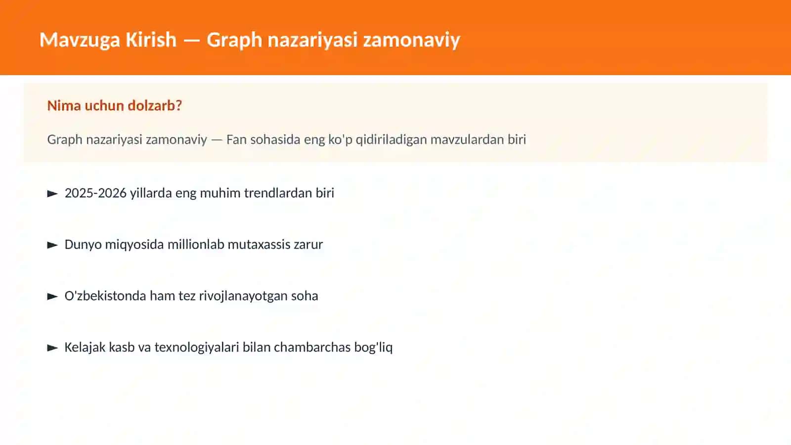 Graph nazariyasi zamonaviy 2