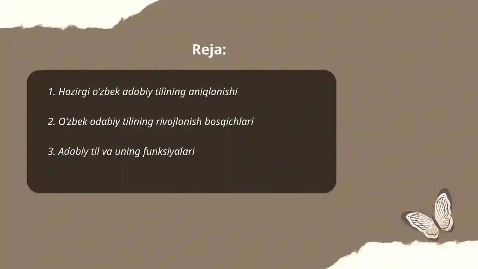 Hozirgi õzbek adabiy tili fanining predmeti maqsadi va vazifalari 2