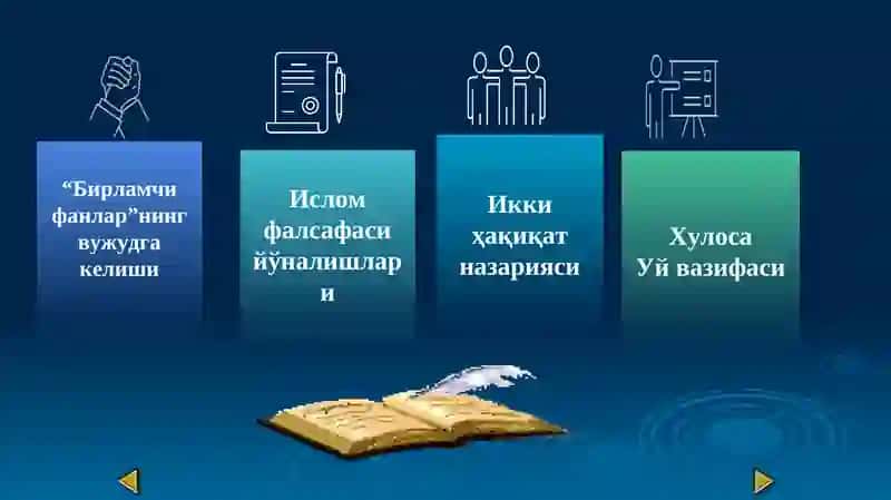 ФАН: ИСЛОМ ФАЛСАФАСИ АСОСЛАРИ 2
