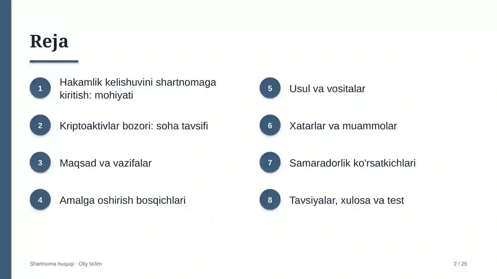 Kriptoaktivlar bozorida hakamlik kelishuvini shartnomaga kiritish 2