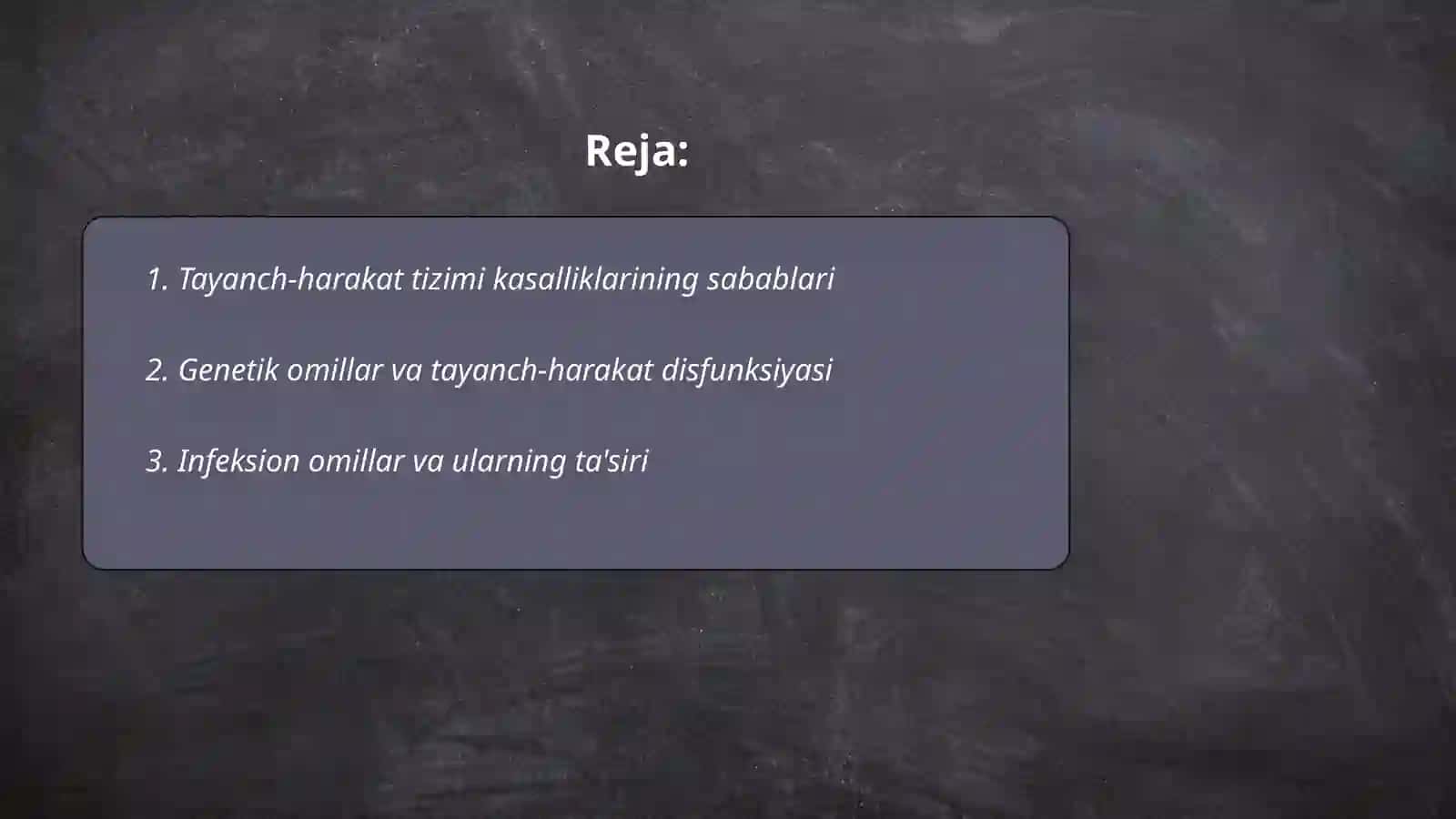 Tayanch -harakat disfunksiyalarining etimologiyasi 2