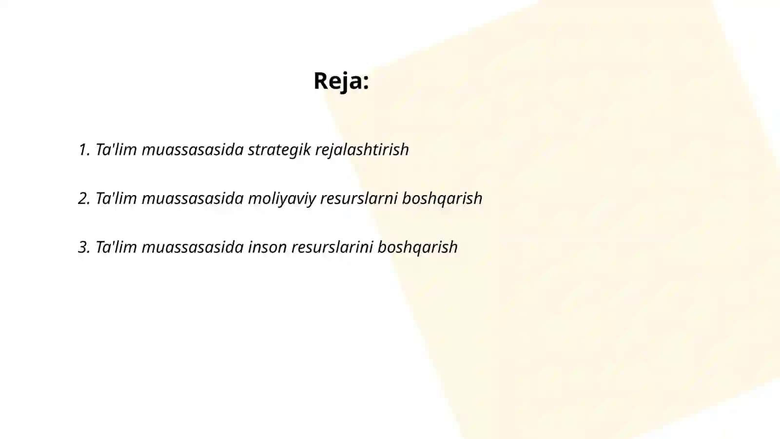 Ta'lim muassasasi menejmenti 2