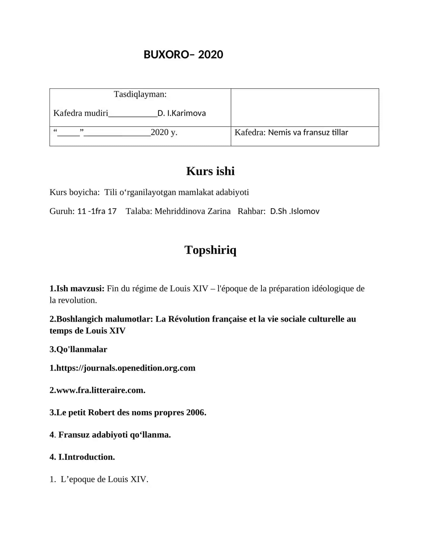 Fin du régime de Louis XIV – l'époque de la préparation idéologique de la revolution 2