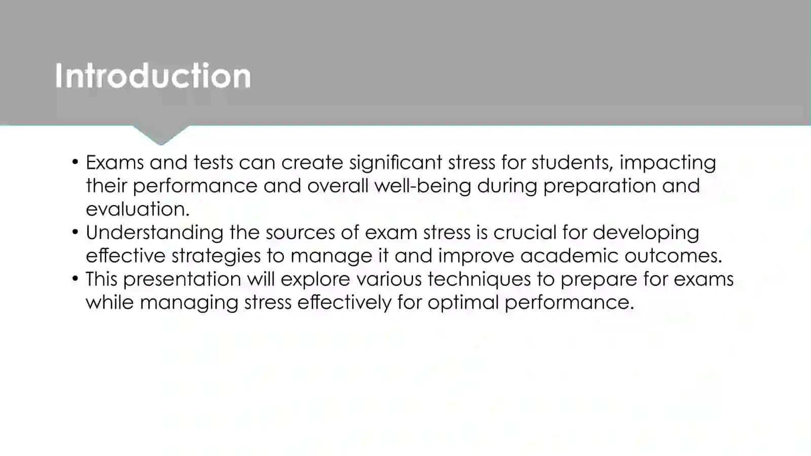 Exam and Test Preparation: Managing Stress 2