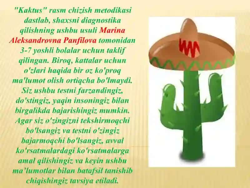 "Kaktus"chizishmetodikasi 2
