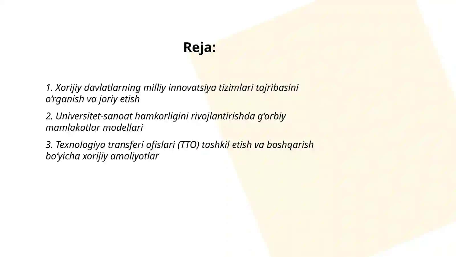 İnnovatsion menejmentni rivojlantirishda xorijiy tajribalardan foydalanish 2