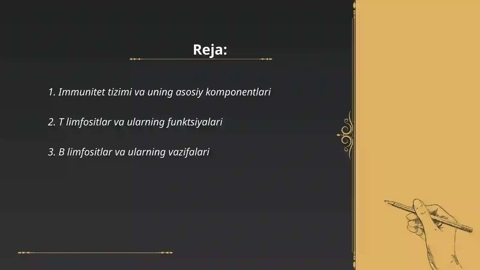 Immun sistemasi hujayralari.T va B limfositlar va ularning subpopuliyatsiyalari.Immun holatga baho berish usullari 2