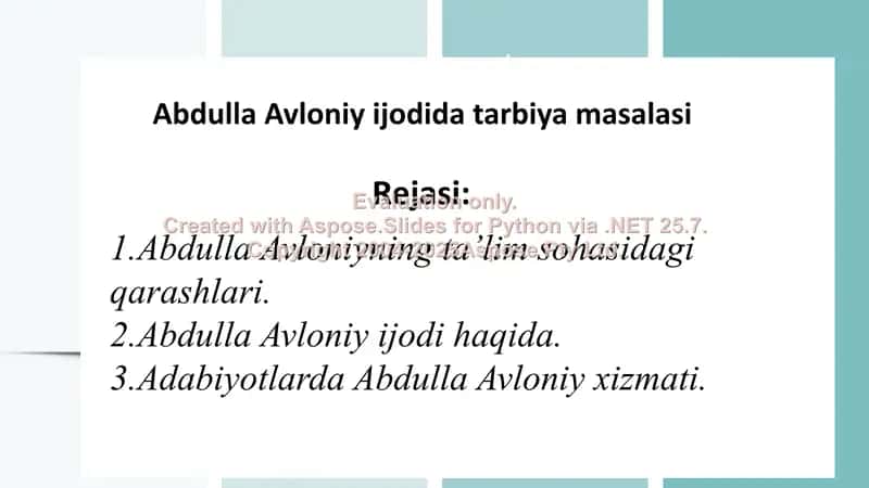 Abdulla Avloniyning turkiy guliston yohud ahloq asarining tarbiyaviy ahamiyati 2
