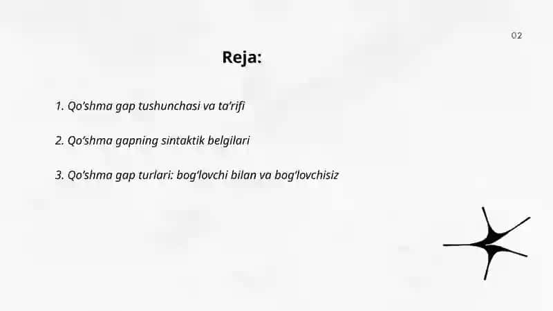 Sintaktik tahlil. Qoʼshma gap tahlili 2