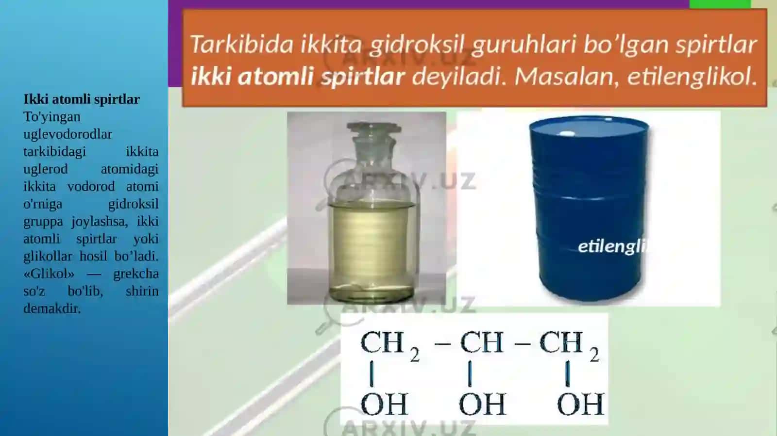 Ikki atomli spirtlar 2