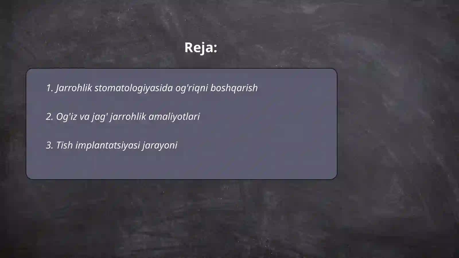 Jarrohlik stomatologiyasi 2